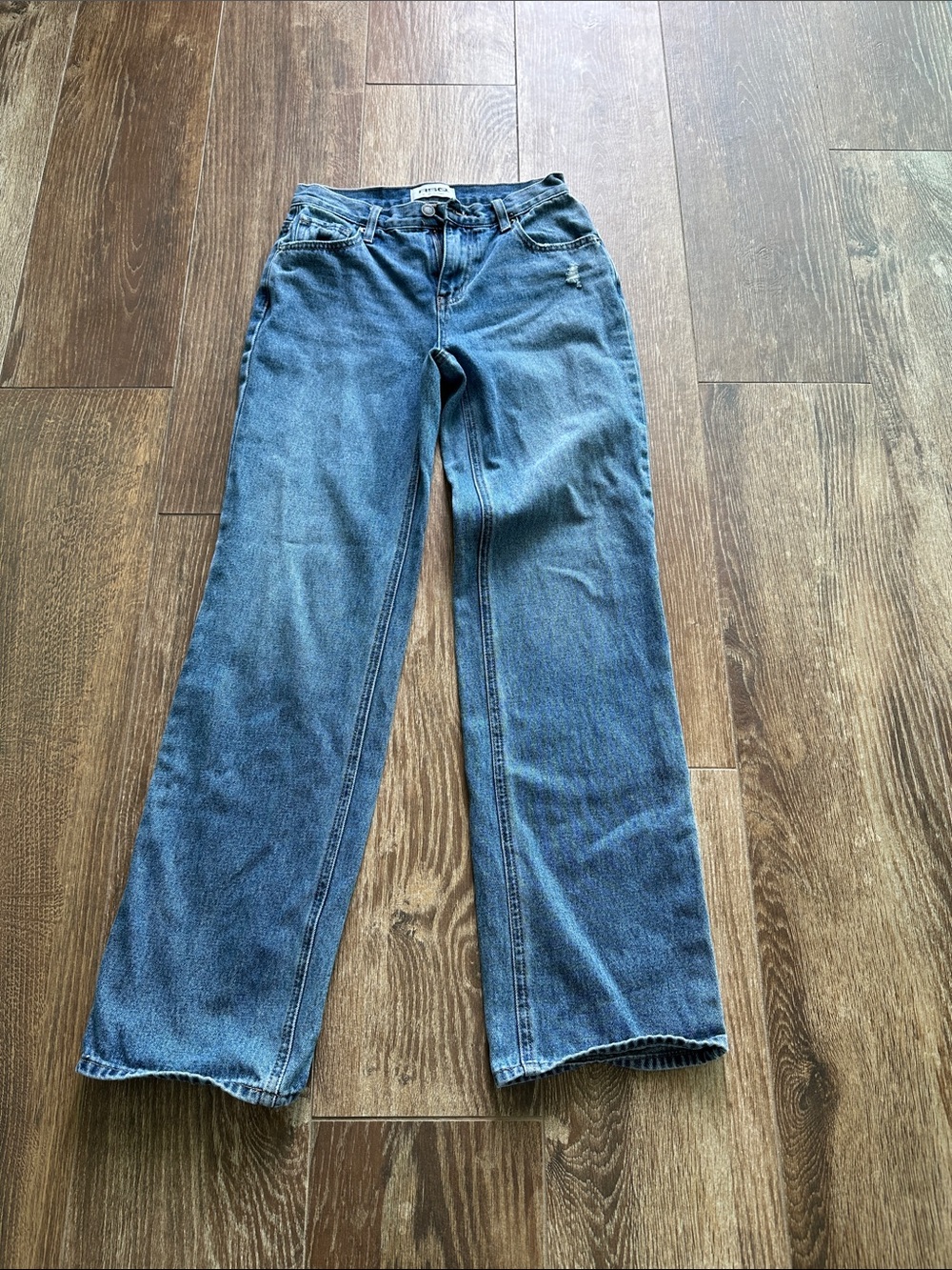 RSQ Women's straight -Leg Jeans in Classic Blue (waist 24)